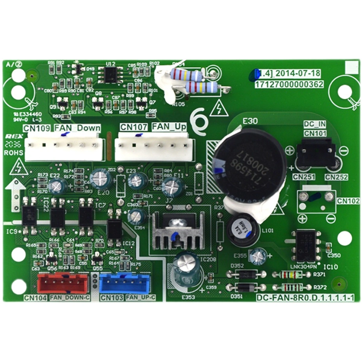 Midea Placa PCB control ventilador Midea VRF